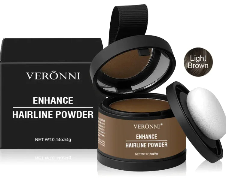 Compact Hair Filler Powder container with applicator for easy use